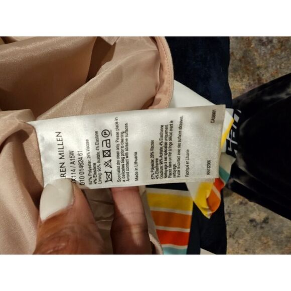 Karen Millen Vintage A-line Polyester Blend Dress Size 10 - Picture 9 of 10